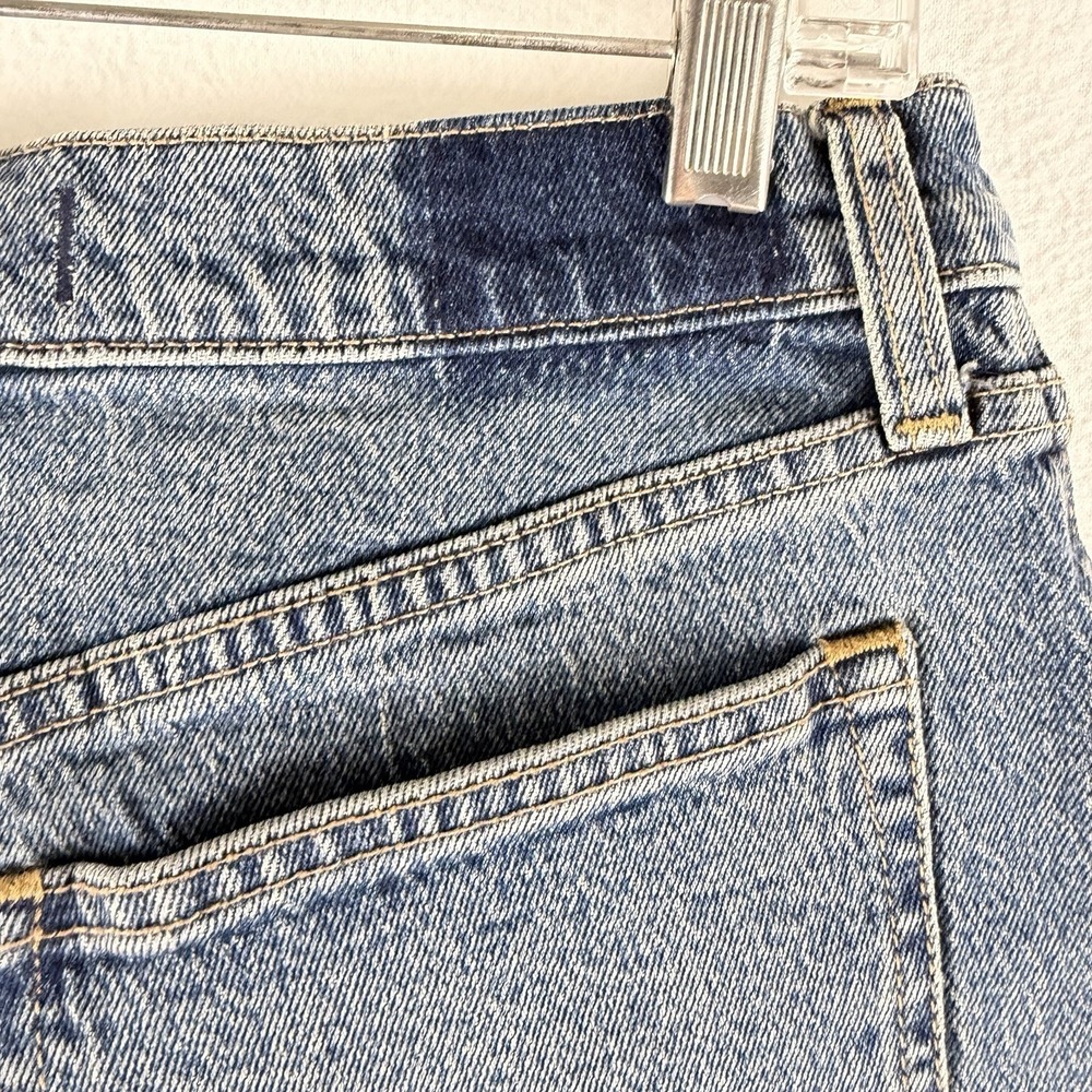 Abercrombie V Waist Short Sz 6 Curve Love Cutoff Denim 90s High Rise Edgy Raw - Picture 5 of 6